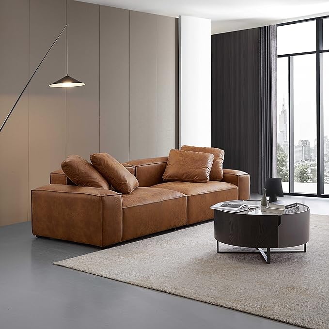 jared 3 seater leather couch