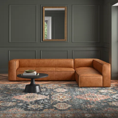 Foster Leather L-Sectional