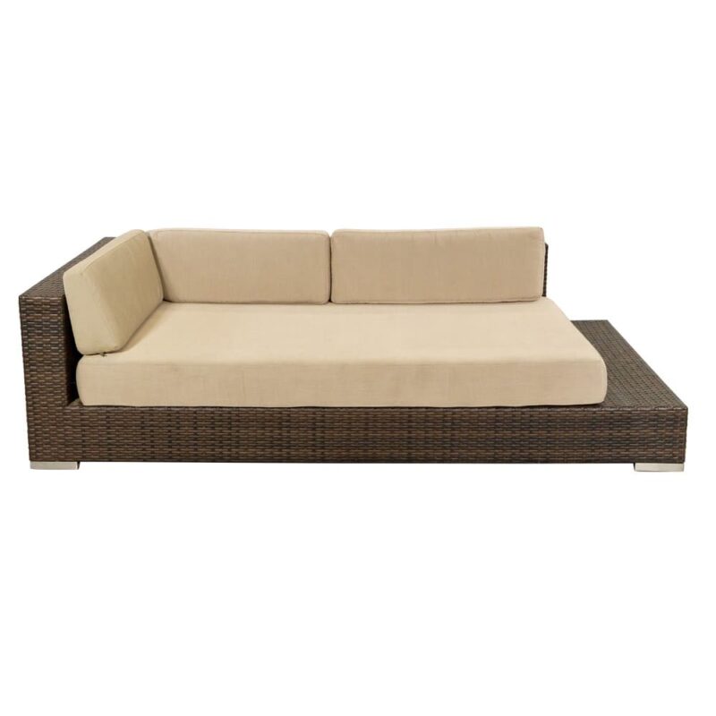 Pier 2-Seater Left Sofa Brown & Beige