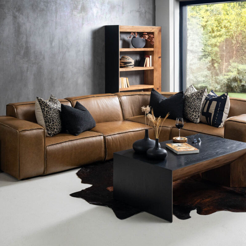 Jadder Leather Modular Corner Couch Set