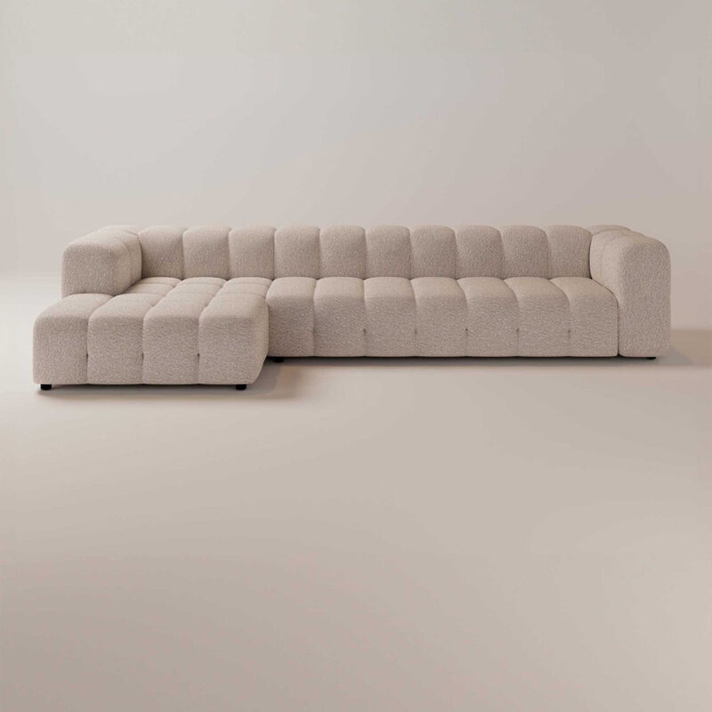Kribetta III Boucle L Shaped Couch
