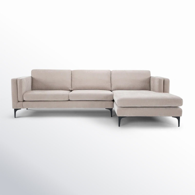 Alek II – L Shaped linen Fabric Couch